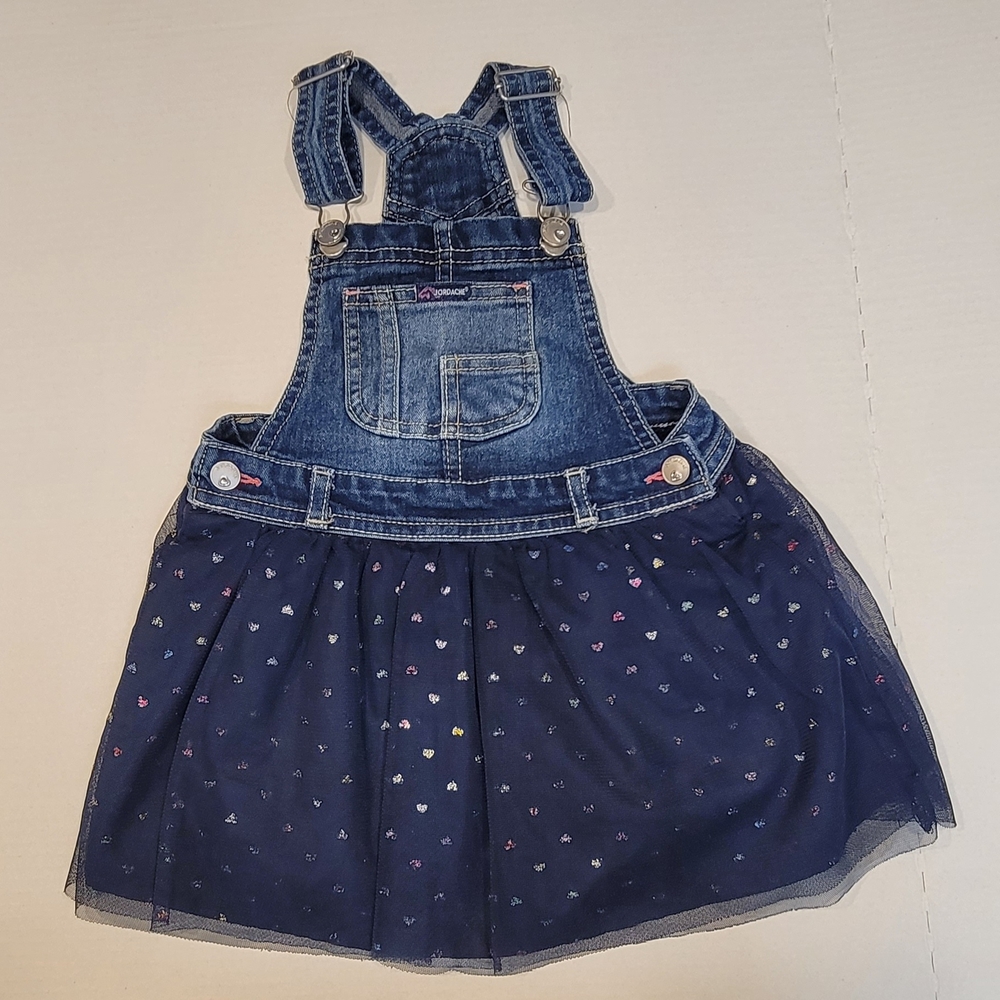 Jordache Denim and Navy Kids Overall Skirt